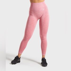XS Gymshark Vital Seamless Leggings - Pink Marl